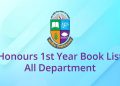 NU Honours 1st Year Book List