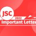 important letter for jsc